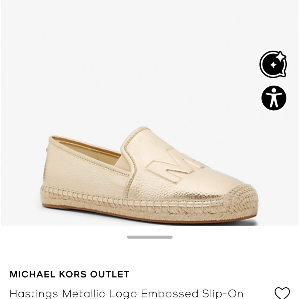 Michael Kors Pale Gold Espadrilles